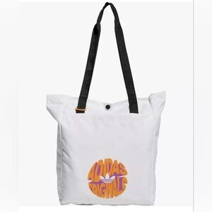 Adidas Originals White Tote with Orange Logo